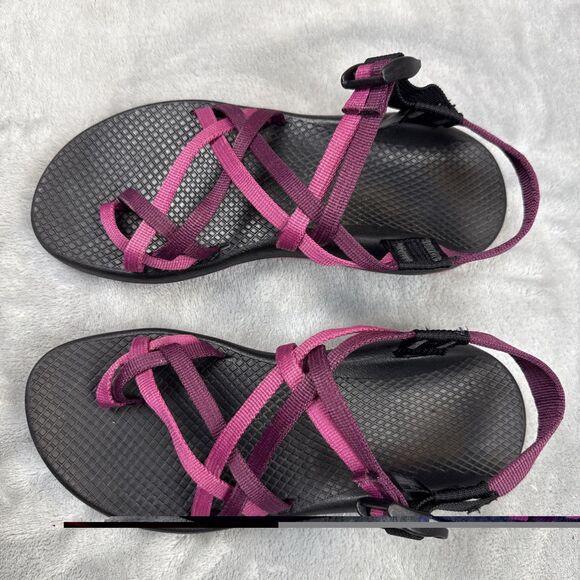 Chaco Women’s Sandals Size 8 Purple Pink Toe Loop Strappy Sport Outdoor Shoes - Picture 7 of 9